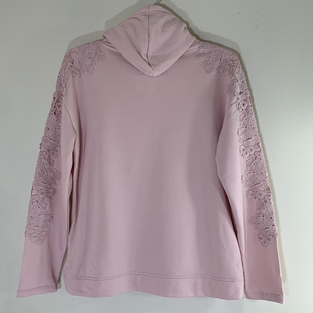 NWT. C & A Hoodie with Floral Embellishments. Small. - Picture 9 of 11